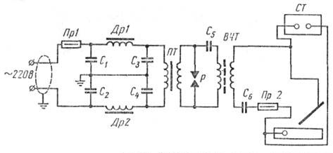  Принципиальная электрическая схема осициллятора ОСПЗ-2М